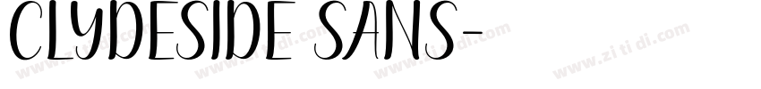 Clydeside Sans字体转换